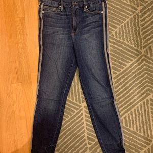 Good American - Good Legs - high waist skinny - athletic stripes - 30